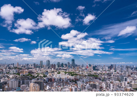 《東京都》東京都市イメージ・夏の空 《東京都》東京都市イメージ・夏の空 93374620