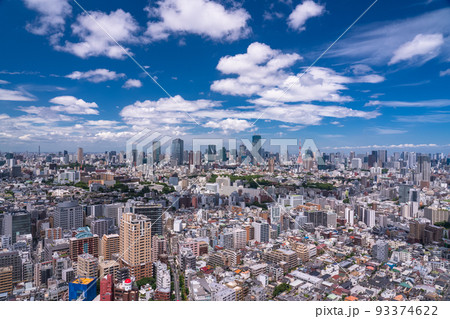 《東京都》東京都市イメージ・夏の空 93374622
