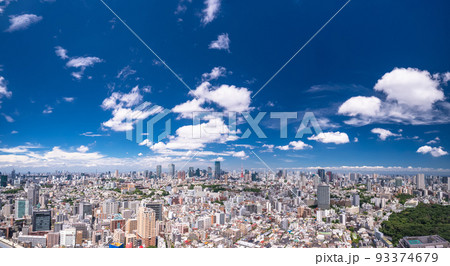 《東京都》東京都市イメージ・夏の空 《東京都》東京都市イメージ・夏の空 93374679