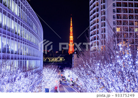 【東京の都市風景】六本木けやき坂のイルミネーション 93375249