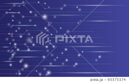 Abstract line and dot shape technology on blue background. Abstract line and dot shape technology on blue background. 93375374