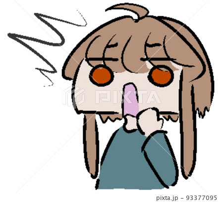 えっと驚く女の子 93377095