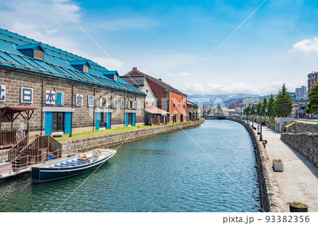北海道　小樽運河 93382356