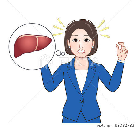 体の悩みを説明する人のイラスト 93382733