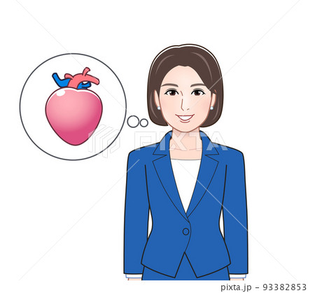 体の悩みを説明する人のイラスト 93382853