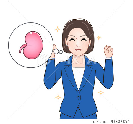 体の悩みを説明する人のイラスト 93382854