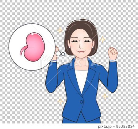 体の悩みを説明する人のイラスト 93382854