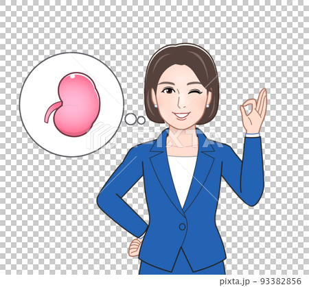 体の悩みを説明する人のイラスト 93382856