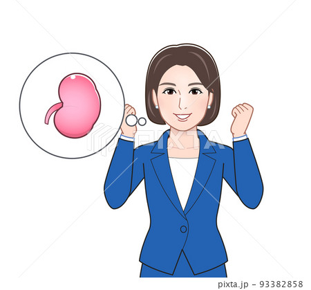 体の悩みを説明する人のイラスト 93382858