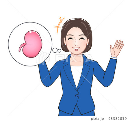 体の悩みを説明する人のイラスト 93382859