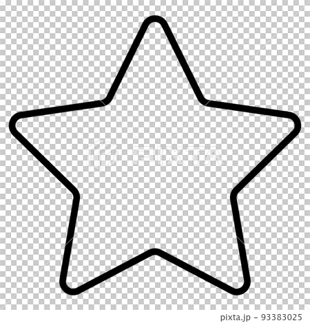 Illustration material A star with rounded corners - Stock Illustration ...