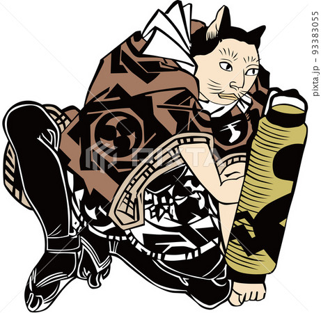 浮世絵　猫の擬人化　その27 93383055
