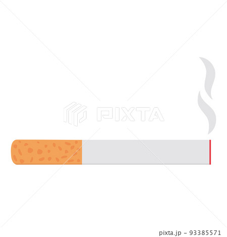 Cigarette icon flat line concept vector Cigarette icon flat line concept vector 93385571