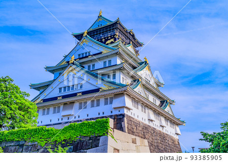 【大阪の都市風景】大阪城天守閣 93385905
