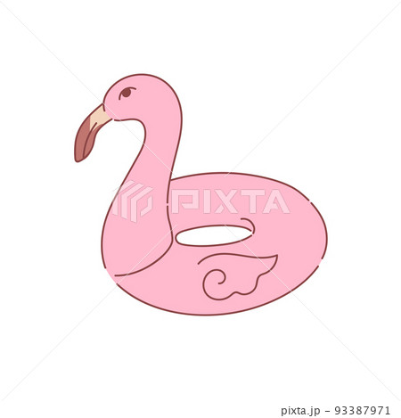 Pink flamingo pool ring floater toy 93387971