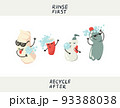 dancing recycable trash 93388038