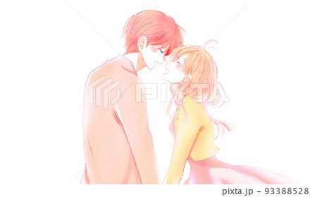 幸せそうな男女　秋 93388528