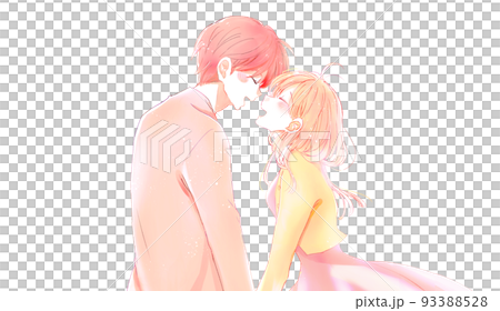 幸せそうな男女　秋 93388528
