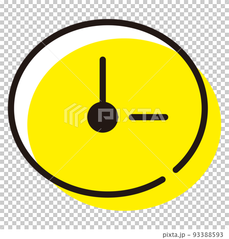 シンプルな時計のイラスト シンプルな時計のイラスト 93388593