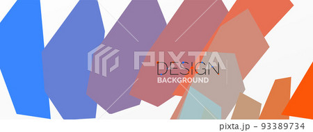 Background colorful shapes template. Wallpaper for concept of AI technology, blockchain, communication, 5G, science, business and technology 93389734