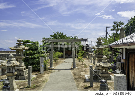 安芸灘とびしま海道　大崎下島　御手洗　住吉神社　鳥居　広島県呉市 93389940