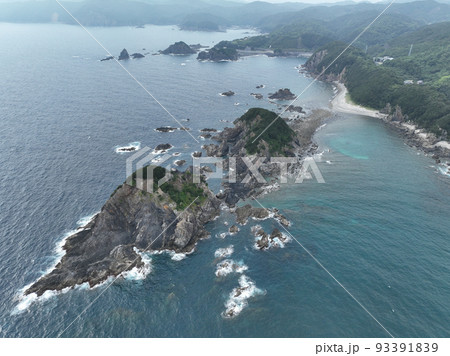 高知県大月町 沖の大島と岡大島 高知県大月町 沖の大島と岡大島 93391839