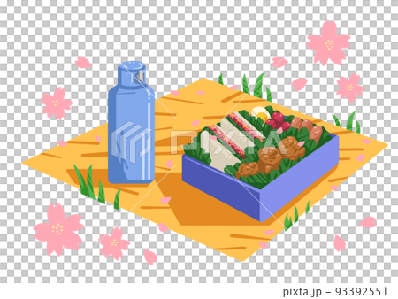花見のお弁当のイラスト 花見のお弁当のイラスト 93392551