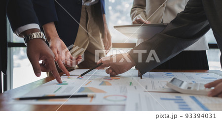 Business team have new idea brainstorming and analysis at meeting room Business team have new idea brainstorming and analysis at meeting room 93394031