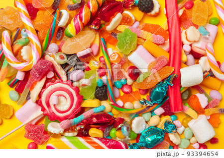 Different colorful fruit candy 93394654