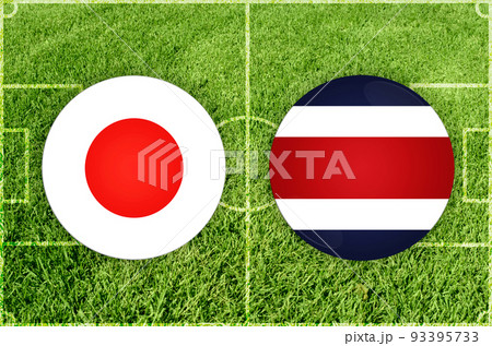 Japan vs Costa Rica football match 93395733
