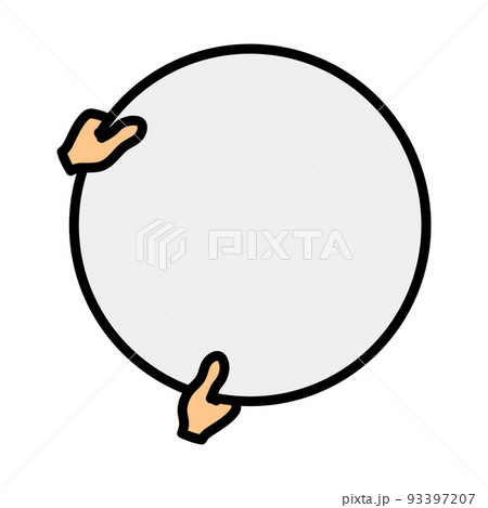 Icon Of Hand Holding Photography Reflector Icon Of Hand Holding Photography Reflector 93397207