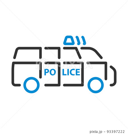 Police Van Icon 93397222