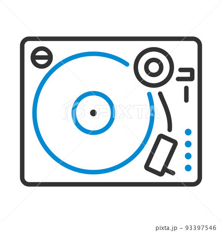 Vinyl Player Icon Vinyl Player Icon 93397546