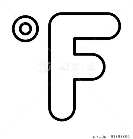 Fahrenheit Degree Icon Fahrenheit Degree Icon 93398300