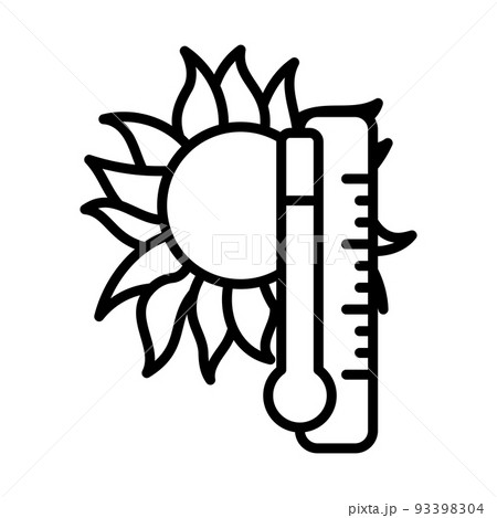 Summer Heat Icon Summer Heat Icon 93398304