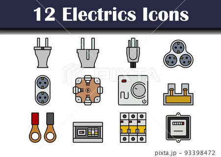 Electrics Icon Set Electrics Icon Set 93398472