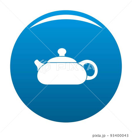 Teapot icon vector blue Teapot icon vector blue 93400043