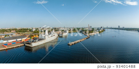Combat ships of NATO countries in the port of Riga Combat ships of NATO countries in the port of Riga 93401488