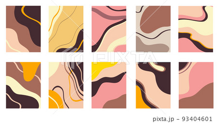 Abstract modern templates with nude neutral tones 93404601