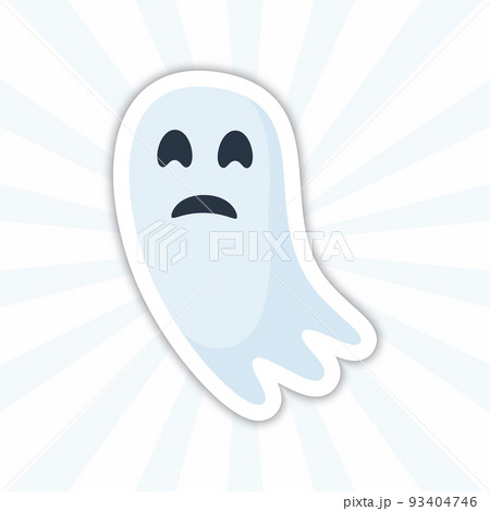 Note sticker with Ghost, vector 93404746