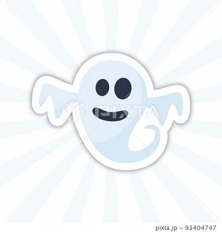 Note sticker with Ghost, vector 93404747
