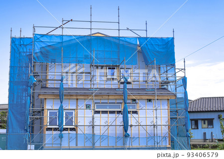 建築中の住宅 93406579