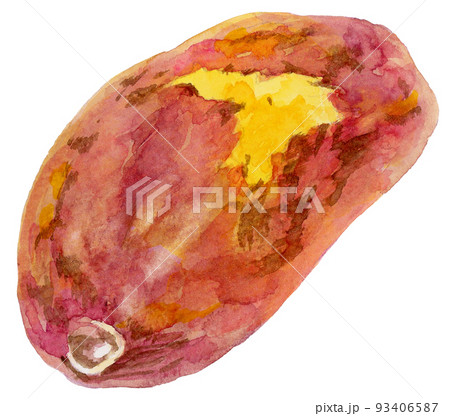 水彩焼き芋 93406587