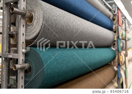 Carpet rolls for sale in a store 93406716