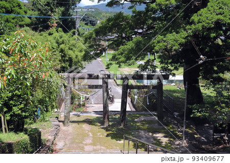 鹿児島五社 南方神社の並列鳥居 鹿児島五社 南方神社の並列鳥居 93409677