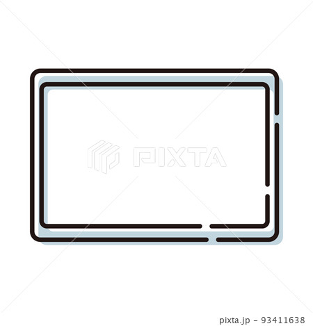 タブレット端末のシンプルなイメージイラスト 93411638