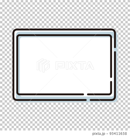 タブレット端末のシンプルなイメージイラスト 93411638