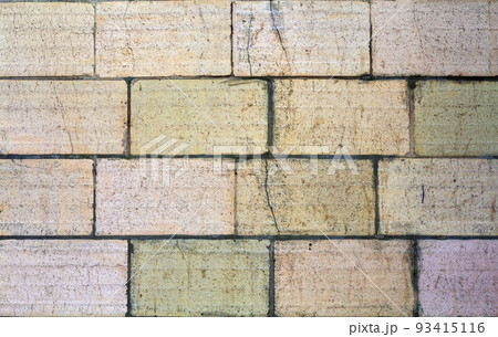 Concrete block wall seamless background and texture 93415116