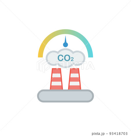 Carbon neutrality icon isolated on white background 93418703