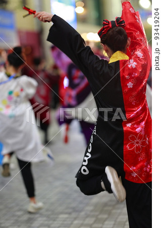 よさこい祭り 踊り子 93419204